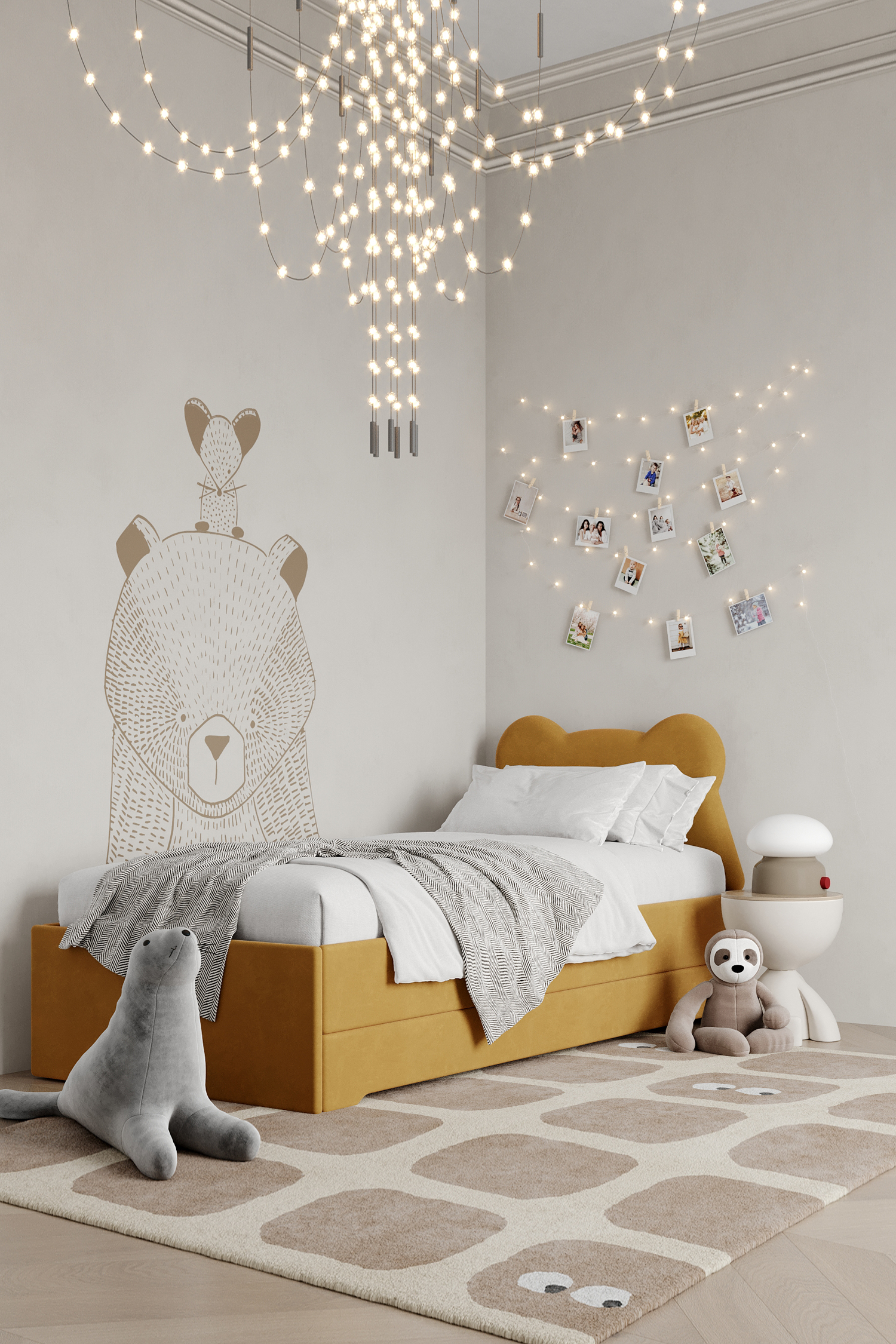 Podwójne łóżko DOUBLE BED Miś Teddy