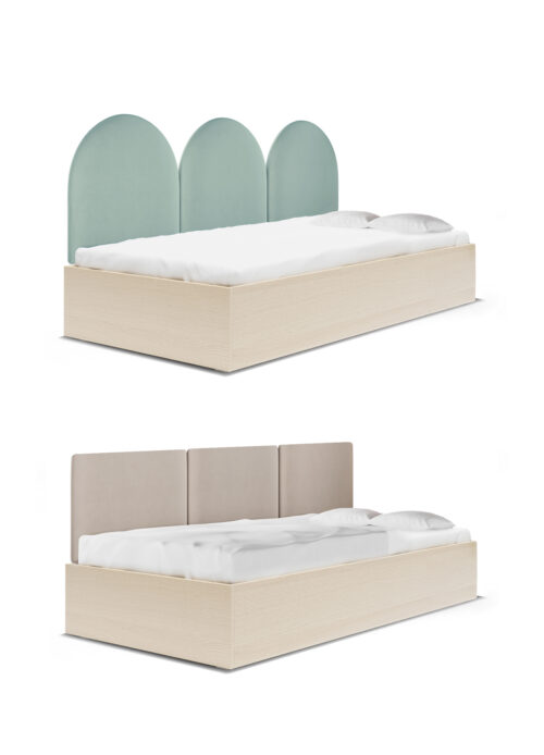 Łóżko z panelami ściennymi SOFA BOX BASIC