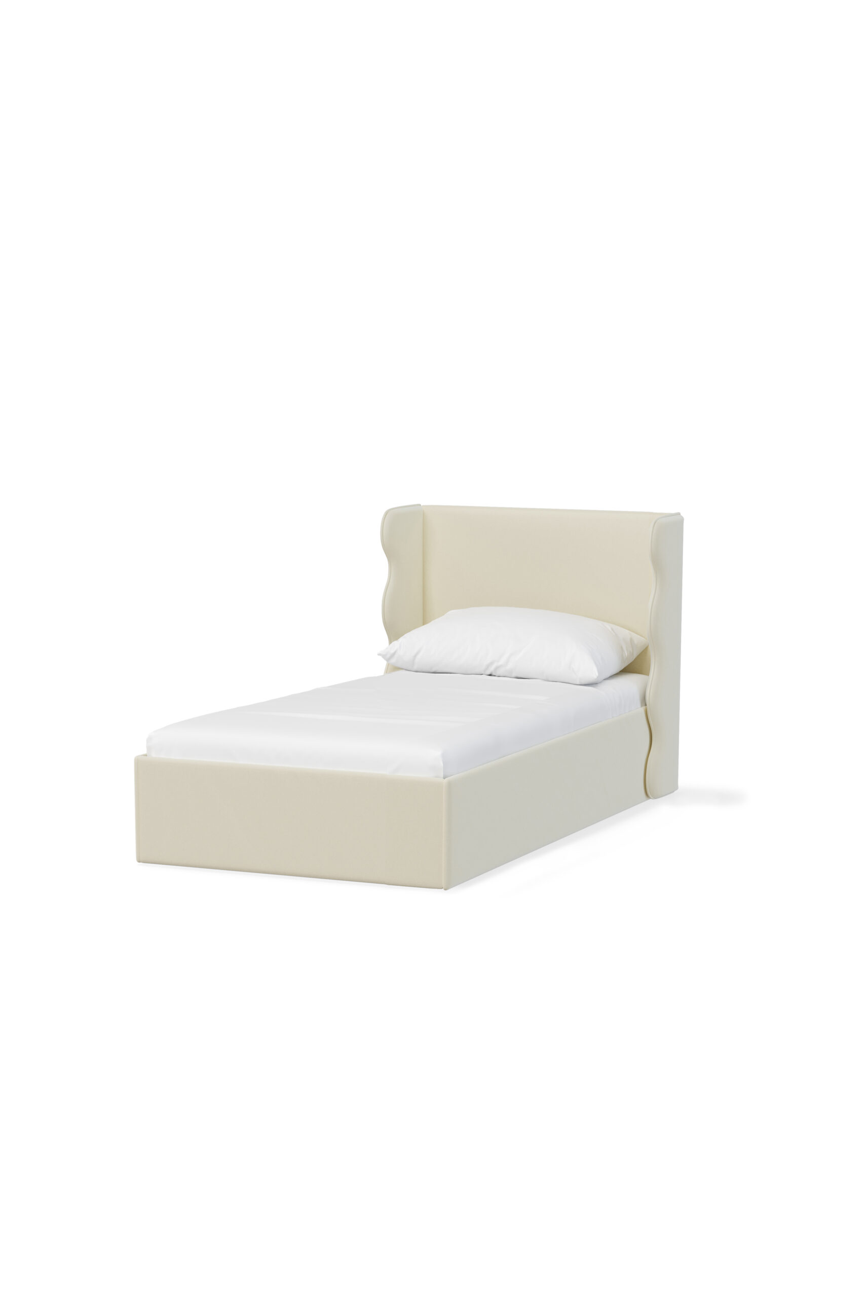 Flow Kids dziecięce łóżko z falowanym zagłówkiem