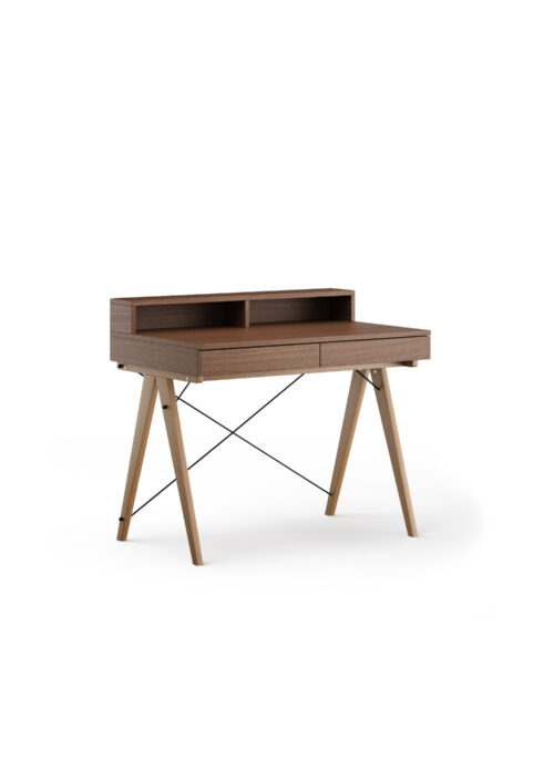 Drewniane biurko BASIC z nadstawką HORIZONTAL