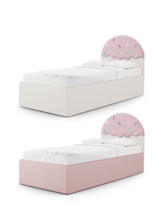 Łóżko lodowy deser CONFETTI BOX TEXTI