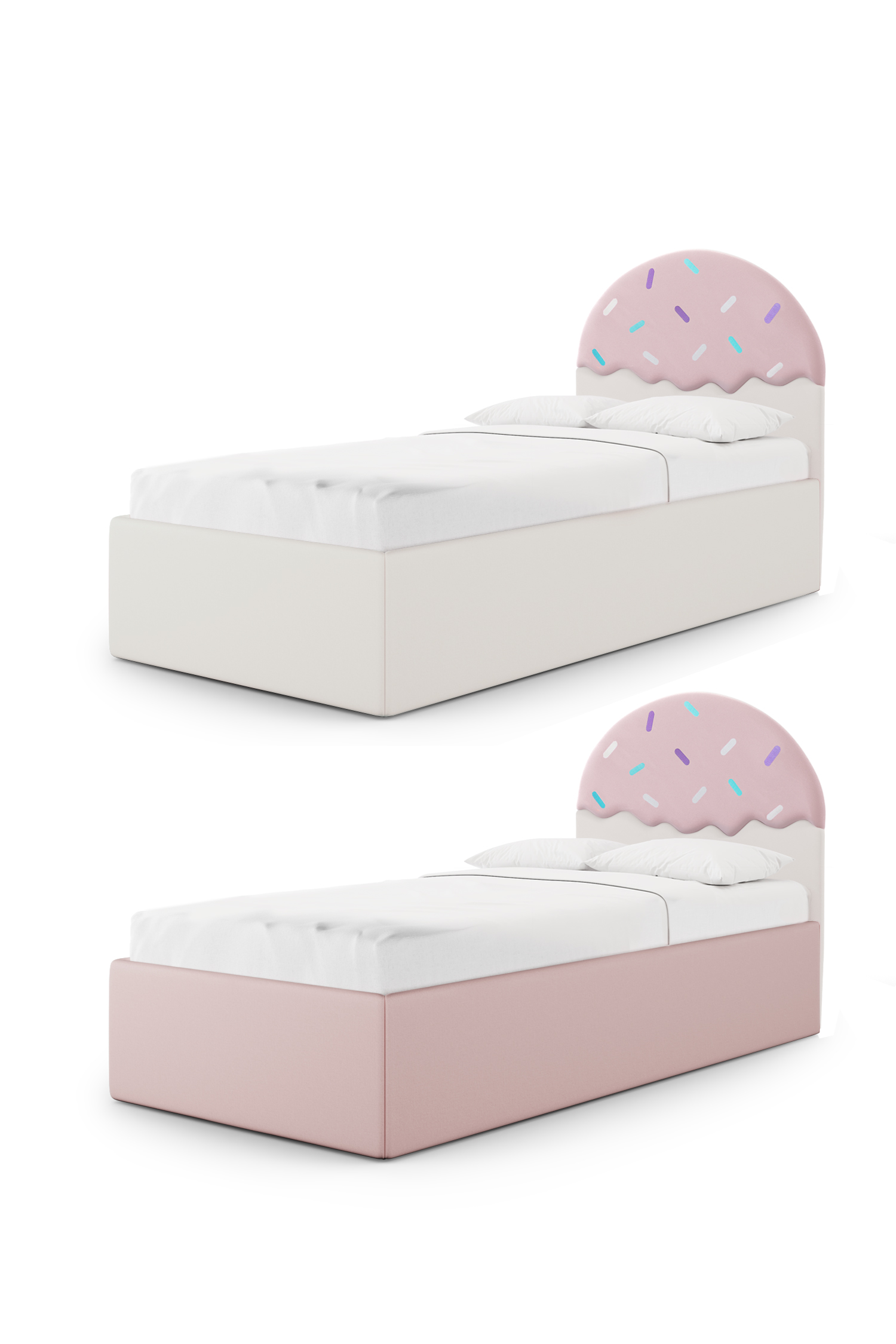 Łóżko lodowy deser CONFETTI BOX BASIC