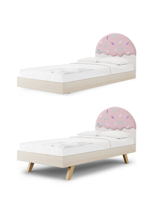 Łóżko lodowy deser CONFETTI LEGS BASIC