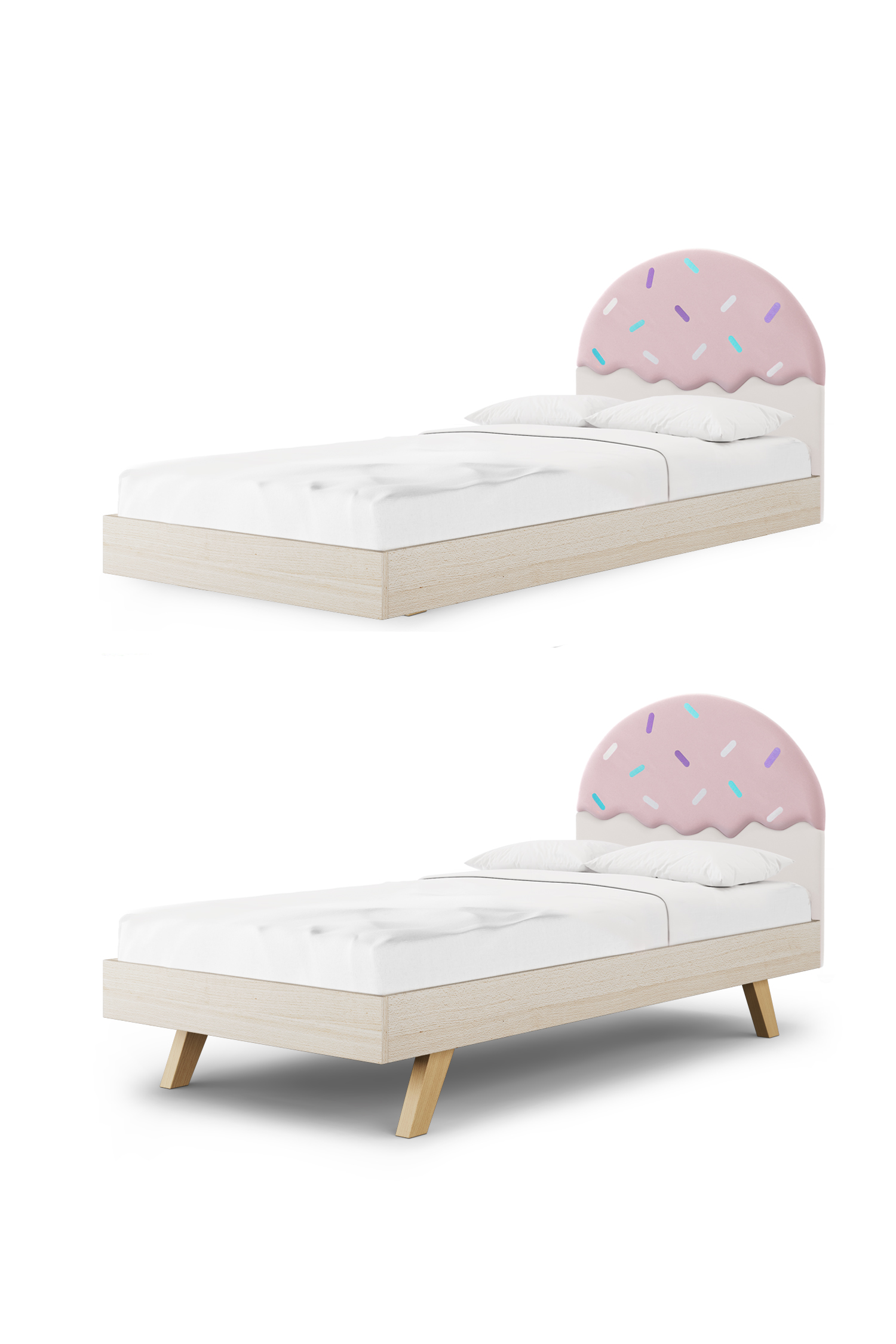 Łóżko lodowy deser CONFETTI BOX BASIC