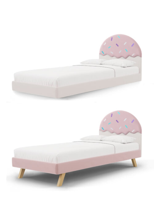 Łóżko lodowy deser CONFETTI LEGS TEXTI