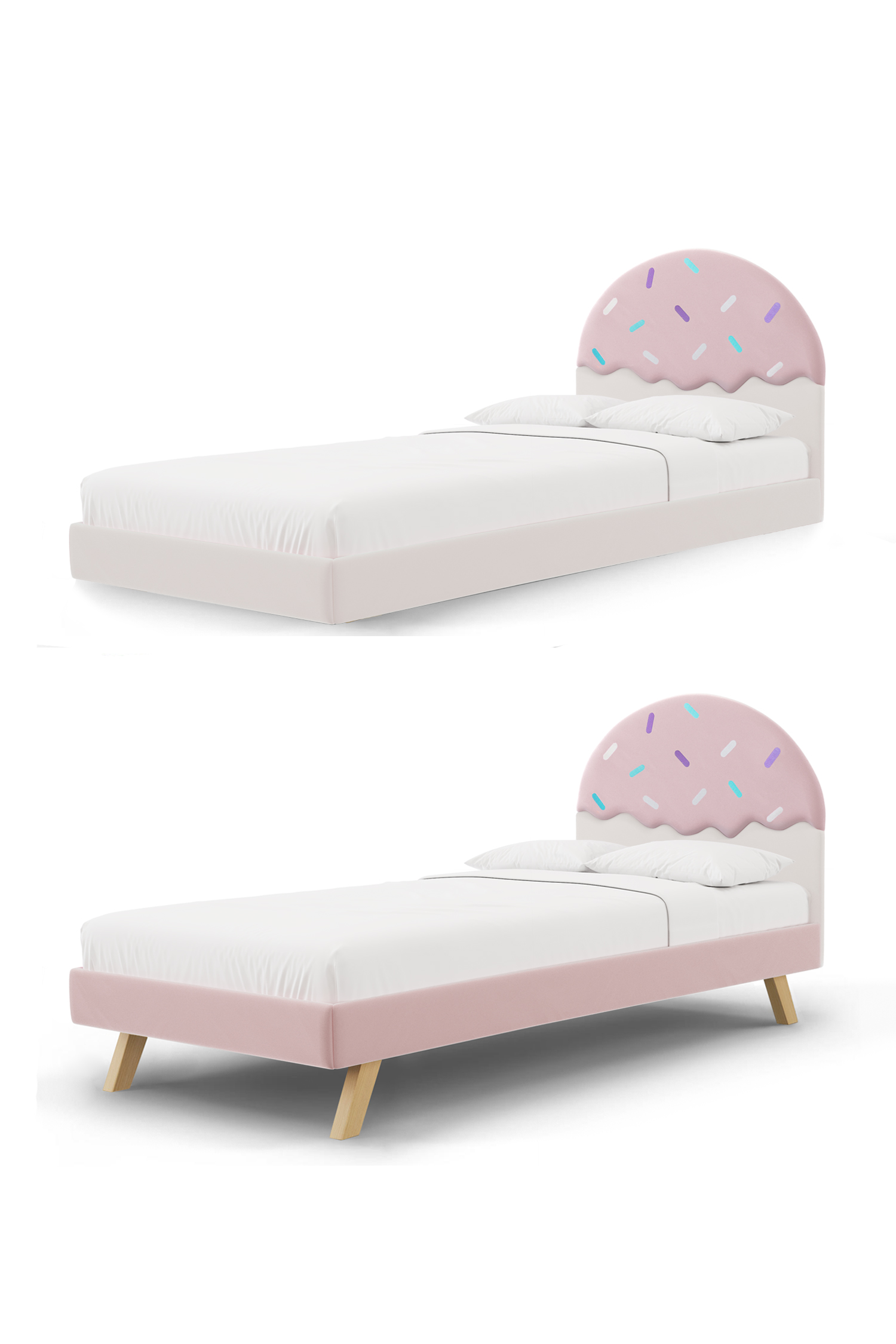 Łóżko lodowy deser CONFETTI BOX BASIC