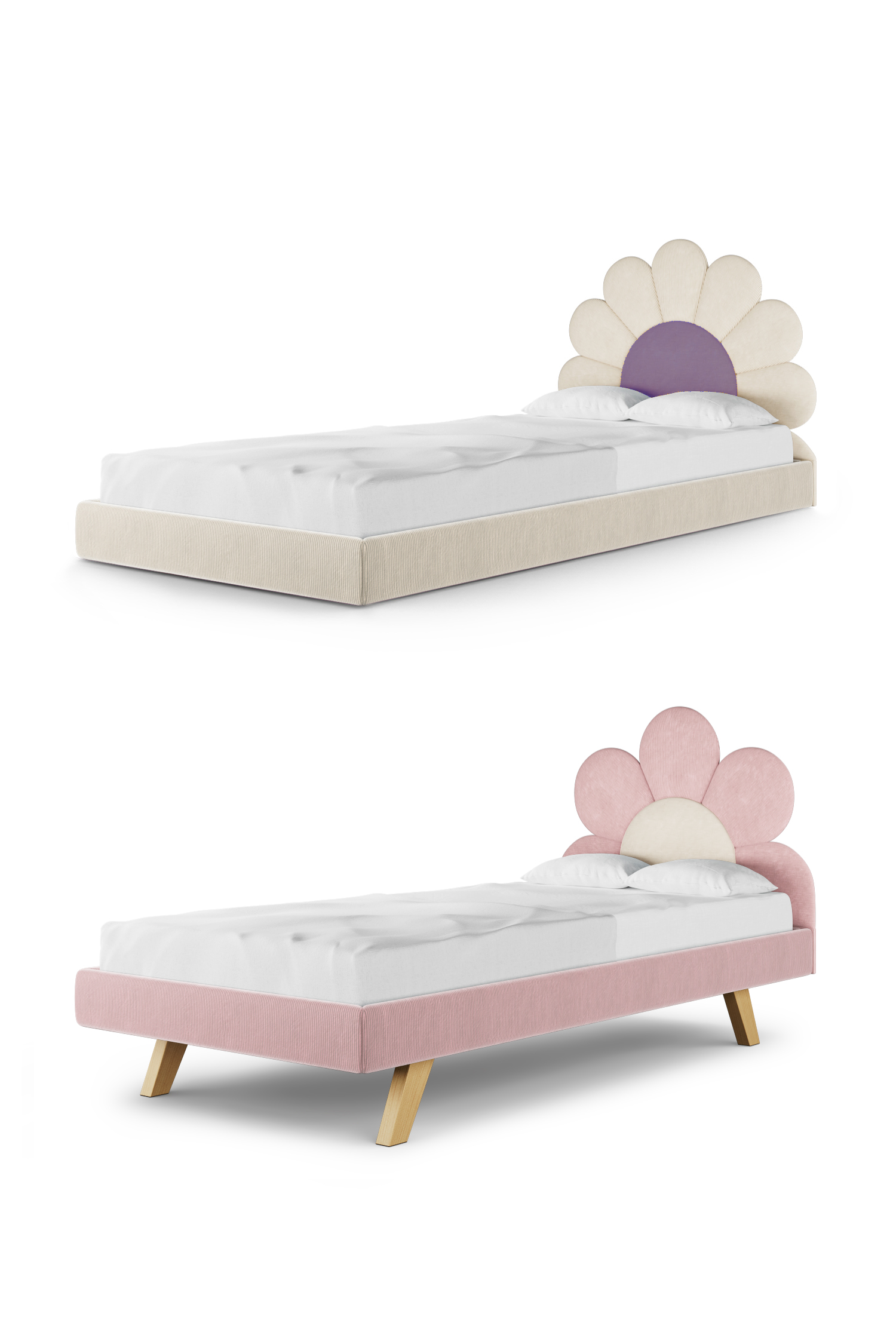 Łóżko dziecięce STOKROTKA DAISY LEGS TEXTI