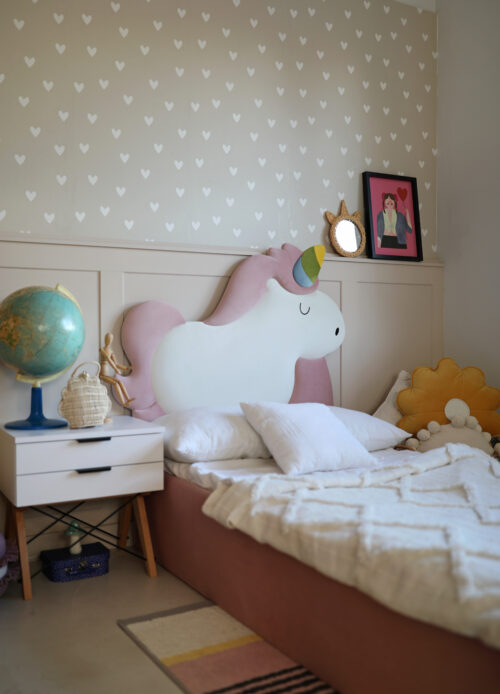 Okazja! Łóżko jednorożec UNICORN tapicerowane z dużą skrzynią 90x200cm