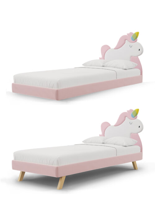 Łóżko jednorożec UNICORN LEGS TEXTI