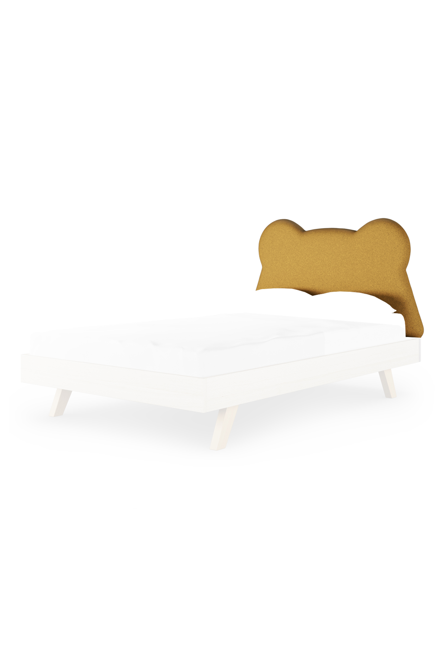 Tapicerowany zagłówek w kształcie misia Teddy