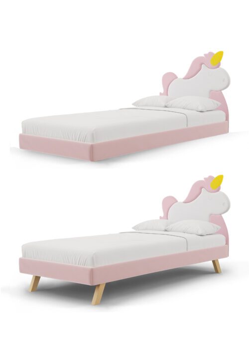 Okazja! Łóżko jednorożec UNICORN LEGS TEXTI 90x200cm