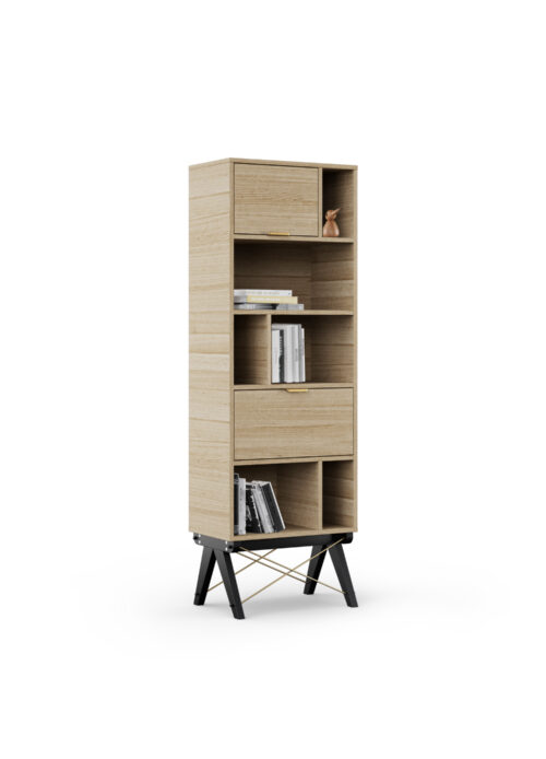 Drewniany regał TALL POCKET SLIM