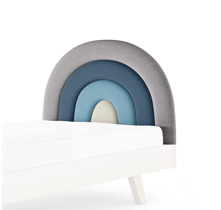 Tapicerowany zagłówek Tęcza Rainbow