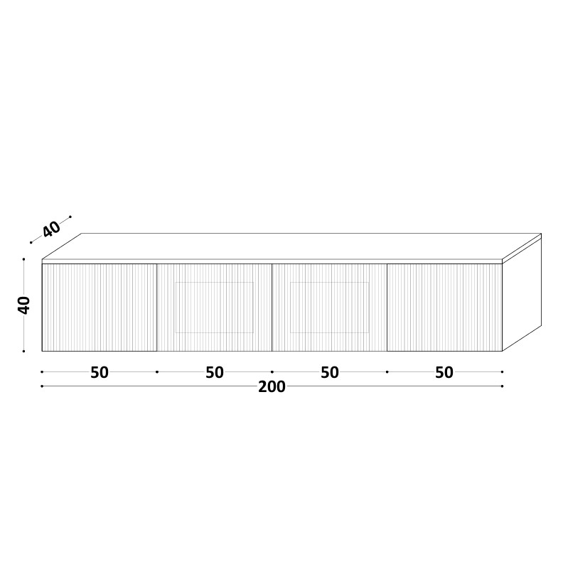 Podwieszana szafka RTV LINE