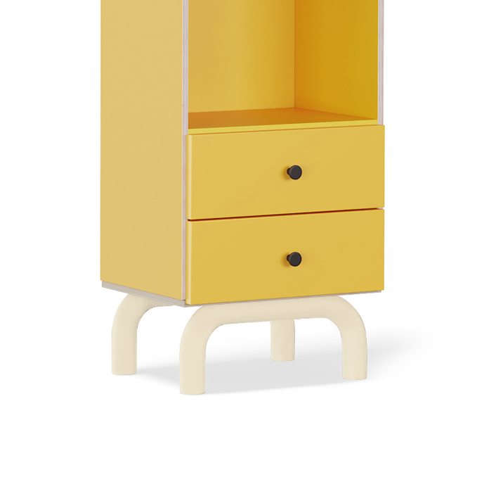 PASTELOWO ŻÓŁTE NOGI FLOW (STALOWE, PASUJĄ DO BLATU W KOLORZE “BUTTER YELLOW”)